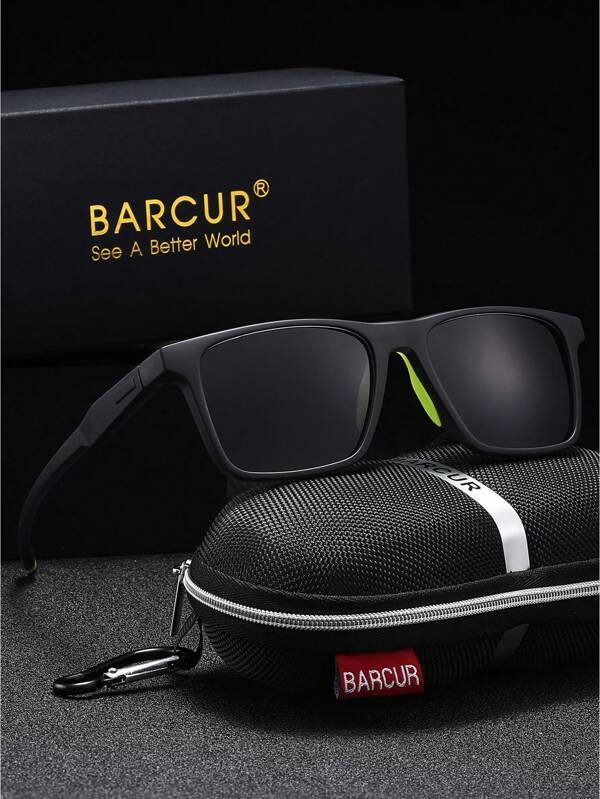 BARCUR BARCUR PC Polarized Sunglasses For Men New Outdoor UV Protection Anti-Glare Sunglasses Ultra-Lightweight Anti-Drop Sports Mirror Street Photography For Summer Beach Vacation,Outdoor,Travel