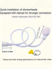 1 Stück multifunktionaler Handbrausekopf, hergestellt aus ABS-Material, mit Vollkörpereinstellungen, Schnellverbinder, tragbarer Wasserhahn-Sprühkopf, geeignet für Wohnmobile, Haustiere, Katzen & Hunde Baden, einfache Installation