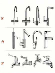 1pc Creative 360° Rotatable Faucet Extender With 2 Modes-Longer, Spin, Splash-Proof Nozzle For Upgraded Kitchen Water Saving! Back To School - Multicolor - View 8