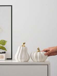 1 pezzo Decorazione a forma di zucca in ceramica, disponibile in varie dimensioni e colori, stile moderno minimalista, regalo, artigianato in ceramica, adatto per ristorante, vacanze, casa, stanza, decorazione per matrimonio