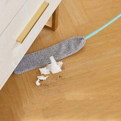 Пилосос для чищення, пір'яний пилосос для підлоги з телескопічною ручкою, складна насадка з мікрофібри, миючий засіб, пилосос для дна меблів для дому, офісу, автомобіля, стельових вентиляторів, полиць, місця під меблями та тісних просторів