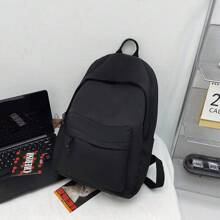Summer Classic Black Backpack - Stylish & Practical Design For Travel,School, And Daily Adventures. Nylon, Multiple Compartments, And Vintage-Inspired Aesthetic. Perfect For Modern Explorers Travel Essentials, Perfectly Matching With Backpack Accessories