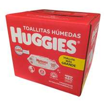 Toallitas Huggies Para Bebes 480 piezas caja con 6 paquetes de 80 toallitas