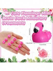 19/45pcs Pink Flamingo Figurines, Limited Time Offer, Resin Decorations For Outdoor Holiday, Tabletop, Indoor Decor, Crafts, Party Supplies And Small Gifts