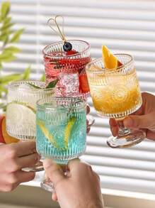 1pc, Sunflower Goblet, Special Cup For Summer Drinks And Cocktails, Suitable For Cold Drinks And Milk Tea At Home, Suitable For Taking Photos In The Living Room, Comfortable To Hold