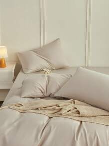 2pcs/Set Khaki Premium Brushed Microfiber Envelope Pillowcases Set, Soft Breatheable Pillow Covers Without Filling Luxurious, Ultra Soft And Breathable, No Filler, Machine Washable ,Good Gifts For Friend And Trip  Cooling Pillow Covers With Envelope Closure, Luxury Bed Pillow Cover, Ultra Soft Hotel Pillow Protector, Fit For Standard Queen King Twin Back School Domitory Bedding