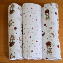 Bublim Petit Flannel Blanket Kit 3 Units Giraffe Panda Bear Rainbow Incomfral 50x80cm - 鏽棕色 - 查看 3