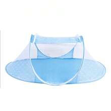 Crib Accessory Foldable Baby Mosquito Net, Portable Tent For Crib, Bedroom, Outdoor, - Blue - View 4