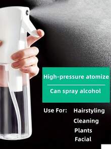 1件裝 200ml/300ml/500ml 高壓連續自動氣壓超細霧噴霧瓶，彩妝可補充保濕噴霧瓶 - 無色 - View 5
