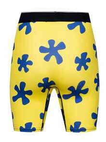 Men's Summer Holiday Floral Printed Boxer Briefs - Yellow - View 2
