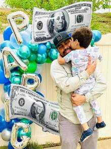 2/4 Stücke Geldschein Luftballons, große wiederverwendbare Dollarschein Luftballons für Geburtstagsdekoration, Themenpartys mit Geld, Kasino-Partys, Junggesellenabschiede, Vegas-Partys, Abschluss, Spaß Geld-Themen-Party, Geschenk für den Vater, Bankinterieur Hintergrund Dekoration