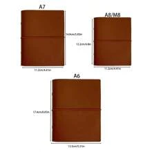 1pc/1 Set A6/A7/A8/M5 Portable Loose-Leaf Binder, Available In Multiple Colors Including Pink, Purple, Gray, PU Leather Planner Notebook, Refillable Pages, Storage Bag, Plan Book, Planning Pages School Supplies, Back To School