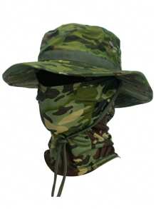 1 peça Chapéu de Sol para Homens e Mulheres, Chapéu Balde UPF 50+, Chapéu Boonie Dobrável com Proteção UV, para Caminhada, Praia, Pesca, Verão