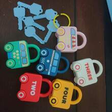 Inspiring Imagination: Early Learning Train Lock - Creative Key Matching Game (3-6 Years Old) Children's Educational Toy Set - Colorful Keys And Lock Puzzles, Train Track Toys - Enhance Positive Thinking And Hands-On Abilities - Perfect Birthday Or Holiday Gift For Parents And Kids