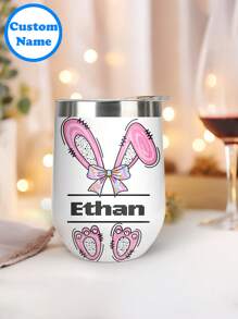 Customize This 1pc 12oz Stainless Steel Tumbler Sports Water Bottle With Any Custom Text, Name/Initials To Make A Perfect Gift! Perfect For A Bachelorette Party, Birthday Party, Or Any Event.