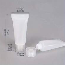 3/6 件 0.34 盎司可再填充化妆品容器瓶带螺旋盖，空管适用于乳液沐浴露洗发水洗面奶面霜等，旅行配件