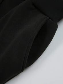 Men's Casual Sweatpants, Comfortable Autumn Winter Sports Pants, Winter Outdoor Jogger Pants - 黑色 - 查看 5