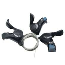 1 par de desviadores de bicicleta, accesorios de cambio de marcha delantero y trasero de 7/21 velocidades para bicicleta de montaña