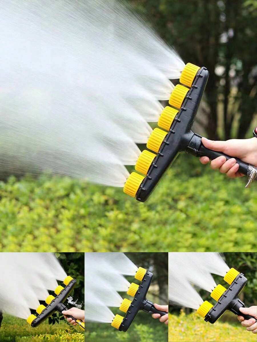 1PC Multi-Nozzle Adjustable High Flow Spray Head For Home Garden, Agricultural Use, PP Material Gardening Sprinkler For Flowers, Farms, Lawns, Vegetables Irrigation