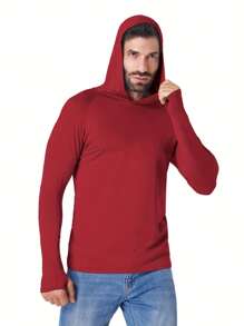 TELALEO 5 Pack Men's Athletic Hoodies Long Sleeve Fishing Shirts For Men UPF SPF UV Sun Protection Shirts Lightweight Rash Guards