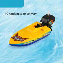 Random Color Wind-Up Boat Toys - Interesting Bath Floating And Pool Toys For Children, Swimming Pool Clock Boat, Summer Outdoor Game Gift For Boys And Girls