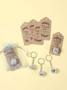 Bộ quà tặng tiệc tùng hình quả cầu disco 15 món, bộ móc khóa hình quả cầu disco, móc khóa và túi quà, thể hiện lòng biết ơn và lời chúc phúc, thích hợp làm quà tặng sinh nhật, quà tặng ngày lễ, quà tặng văn phòng, quà lưu niệm cho khách, quà tặng Lễ Tạ ơn, quà tặng tiệc tùng và nhiều dịp khác. - quả cầu disco - Xem 7