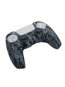 1 Set Controller Cover + 2 Pcs Football Themed Joystick Caps, Water Transfer Printing, Silicone Material Game Protective Cover, Anti-Slip, Anti-Sweat, Anti-Dust, Anti-Scratch Gaming Accessories, Enhance Gaming Experience - Multicolor - View 7