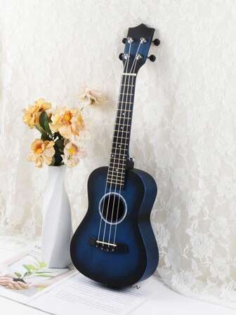 Ukelele de 23 pulgadas, de madera de palisandro sólida, guitarra de 4 cuerdas de grado profesional para rendimiento