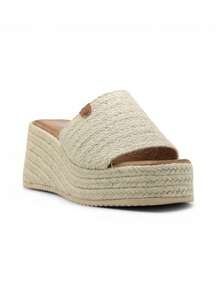 Women's Wedge-Heeled Platform Woven Sandals Summer Sandals For Women - Beige - View 3
