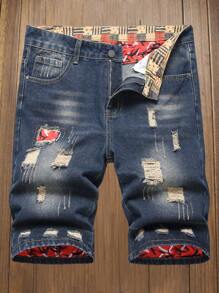 Men's Fashion Casual Outdoor Versatile Denim Shorts