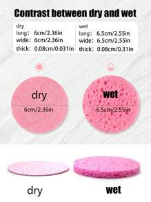 10 piezas/20 piezas Pastillas de madera comprimidas y redondas para el lavado facial, exfoliante facial reutilizable, adecuado para uso familiar o de viaje, pastillas de madera para el lavado facial de verano (6 cm/2,36 pulgadas)