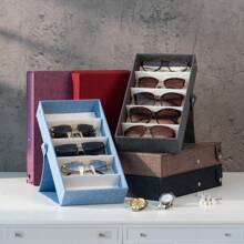 5-Compartment Luxury Oxford Cloth Standing Storage Box, Multi-Functional Large Capacity, Unisex Design! Organize Glasses, Jewelry, Hair Accessories, Watches, Keep Space Neat And Clear, Multi-Compartment Design For Better Classification, Bid Farewell To Clutter, Minimalist High-End Aesthetic Storage Solution