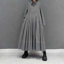 Women Long Dresses - 灰色 - 查看 5