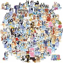 Bluey 50pcs Sticker Set - Non-Repeating Designs, And Fun Stickers, Perfect For Decorating Laptops, Water Bottles, Scrapbooks, And More, Vibrant -Themed Collection, Great For Fans And Collectors,50 Stickers,Theme Stickers,Mocha Stickers