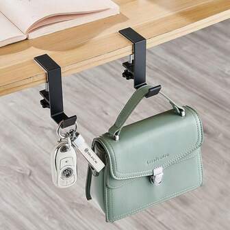 1 件学生背包挂钩、免螺丝桌钩、耳机挂架、耳机支架、挂袋挂钩