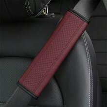 1 pièce Housse de ceinture de sécurité de voiture en PU gaufré, accessoires intérieurs automobiles universels toutes saisons