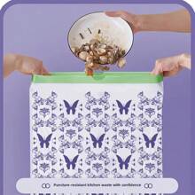 100pcs Lavender Scented Drawstring Trash Bags, Extra Large Size, Thicker, Multi-Purpose High Density Polyethylene Disposable Odor-Repelling Garbage Bags For Kitchen, Bathroom, Bedroom, Living Room, Restroom