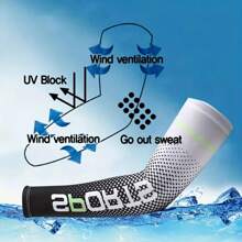 1 par de mangas de protección solar para deportes al aire libre para hombres y mujeres, guardias de brazo elásticos con protección UV de color degradado, mangas de enfriamiento para el brazo, adecuados para ocio al aire libre, golf, ciclismo, running, conducción, regalos.