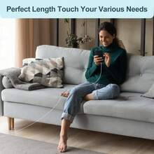 USB A To USB C Data Cable, Type-C 60W Super Fast Charging Cable, USB-C Nylon Braided Charging Cable, Compatible With Apple 17/16/15/Plus/Pro/Pro Max, Galaxy S25/S24/S23/S22/S21/S20