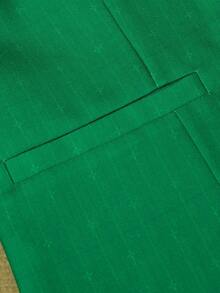 HOMEYEE Vintage Elegant Casual/Business Long Sleeve Blazer, Spring/Autumn/Winter, Plus Size - Green - View 3