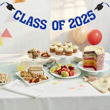 1set Class Of 2025 Banner We Are So Proud Of You Banner, 2025 College Graduation Party Decoration - Multicolor - View 6