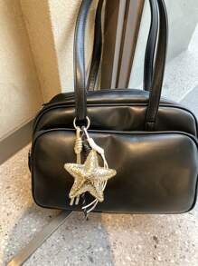 Pendentif Pentagramme doré, accessoire porte-clés Sweet Love, artisanat fait main, cadeau mignon pour les voyages, les vacances, la décoration de sac de mode Y2K, convient aux jeunes garçons, filles, étudiants, Fête des mères, Pâques, accessoires de voiture pour femmes