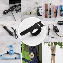 10 Multi-Functional Nylon Buckle Straps With Hooks And Loops, Reusable And Adjustable, Used For Climbing Plants, Supporting And Gardening Applications, Maintenance Tools | Stable Fixation, Organizing Homes And Offices