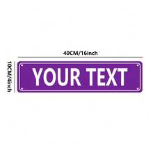 1pc Personalized Metal Street Sign, Custom Text, Wall Mountable, No Power Needed, Suitable For Indoor/Outdoor Use, Perfect For Christmas, Halloween, Easter, Thanksgiving - Signboard,Chic Design - Multicolor - View 11