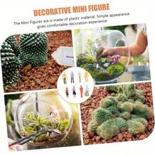 26pcs/46pcs/ 66pcs Random Transparent Capsule 3D Unique Cute And Interesting Character Statue Set Mini Character Statue Miniature Scene Character Model Perfect Prop For Micro Landscape, Unique Thanksgiving Christmas Gift