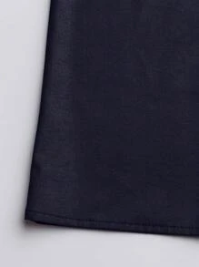 Camicia da donna a maniche lunghe con collo alla coreana, bottoni, con stampa, adatta per primavera ed estate