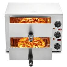 Electric Pizza Oven For Countertops, 12-Inch, 1700W, With Temp Control & 0-120 Min Timer, Even Baking Technology & Easy Clean Crumb Tray, Ideal For Both Commercial & Home Kitchens - Double Layer Triple Knob - View 8