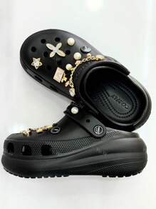 Chinelo de salto alto 100%EVA com pingente-Original Classic, Macio e Confortável