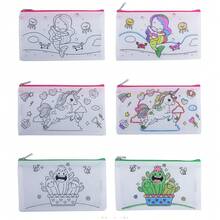 1 套 DIY 涂鸦包套装 - 彩色可重复使用动物艺术派对礼品袋 - 无纺布帆布袋，返校 - 彩色 - 查看 9