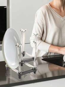 Taza invertida para drenar, puede sostener 7 tazas, escurridor plegable y fácil de transportar, accesorio para escurrir tazas de agua y café, escurridor invertido, estante de almacenamiento, taza de almacenamiento, estante colgante, función simple invertida y ajustable, escurridor de platos, se adapta a diferentes formas y necesidades de tazas, tanto tazas altas como cortas están disponibles, fácil de limpiar, sin grietas, adecuado para restaurantes/cocinas/bares